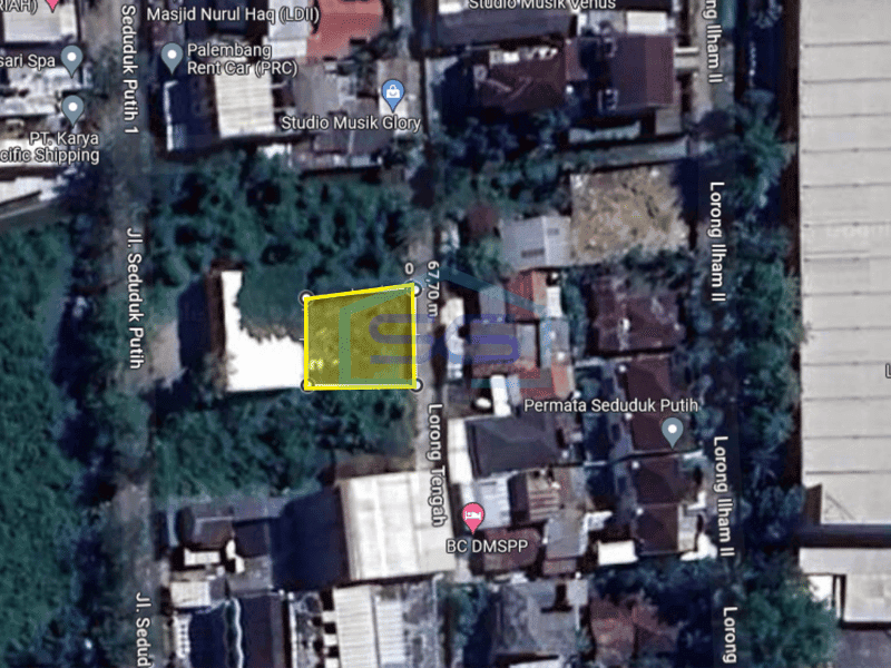 Dijual Tanah di Kota Palembang, Sumatera Selatan 362 m2