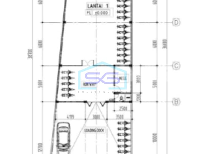 For Sale Warehouse Land Area 360 m² Located on the Side of the Main Road West Jakarta
