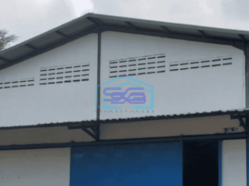 Disewakan Gudang Bangunan Baru Luas Bangunan  648 m² di Teluk Naga Tangerang