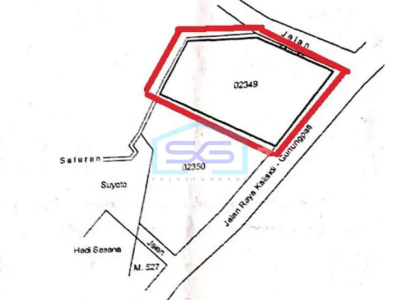 Cheap Land for Sale on Main Road, Kalisidi Ungaran Barat Semarang Central Java 1185m²