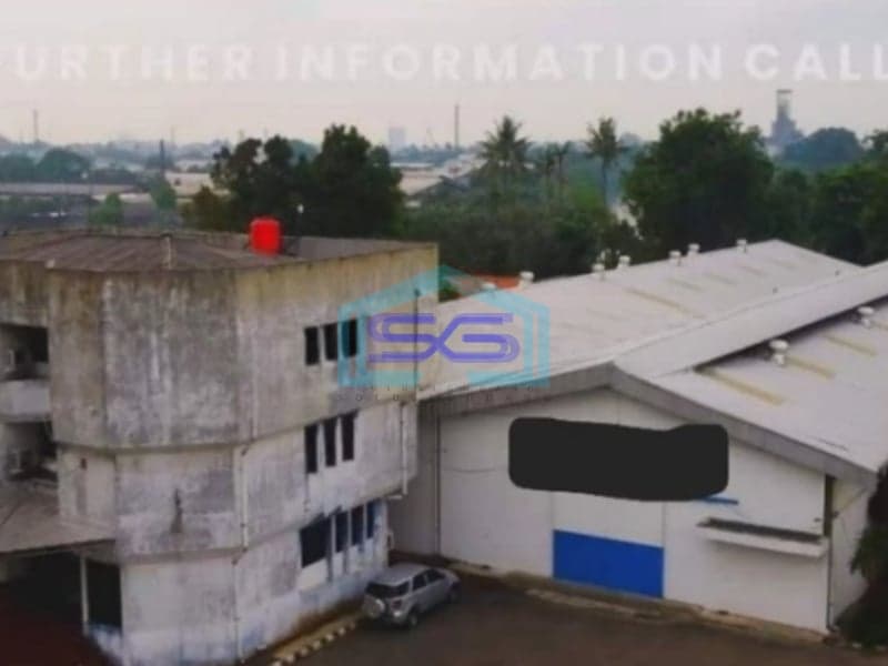 Disewakan Gudang Ijin Industri Luas Bangunan 12261m2 di Cikokol Tangerang