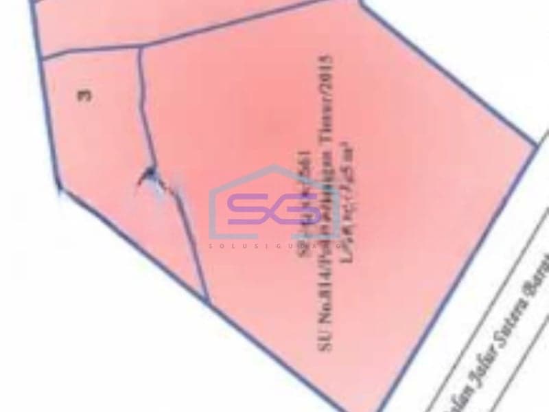 Dijual Tanah Luas 7598 m² Lokasi Bebas Banjir di Tangerang Banten