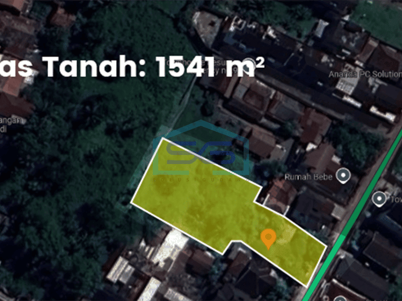 Dijual Tanah Kota Palembang, Sumatera Selatan LT 1541m2