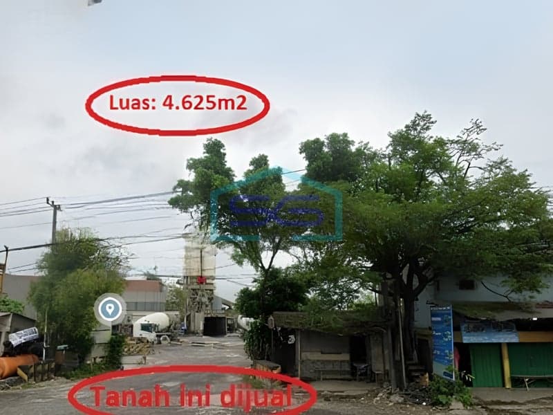 Dijual Tanah Lokasi Strategis Akses Kontainer di Jl Raya Serang, Tangerang Luas 4.625 m²