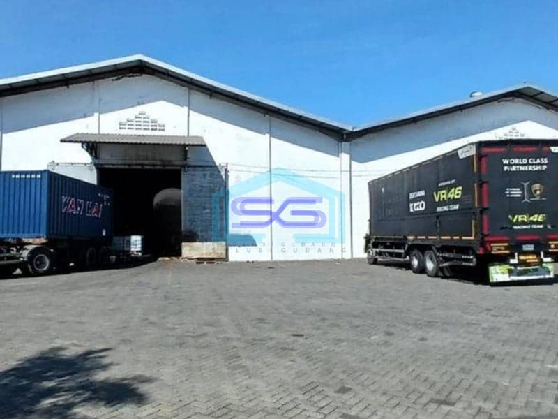 Disewakan Gudang di Raya Margomulyo Surabaya LB 2514m2 Bagus HGB