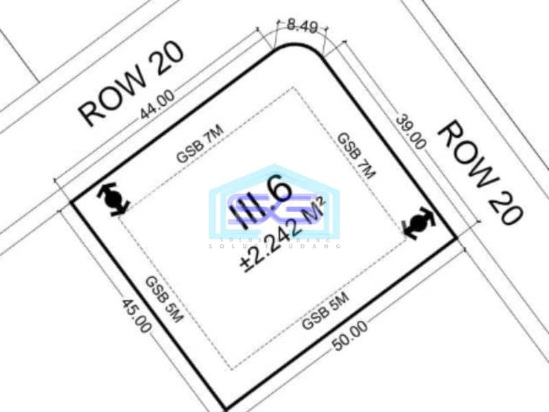 Dijual Tanah Kavling Komersial Strategis Di Bsd City Tangerang LT 2242m2
