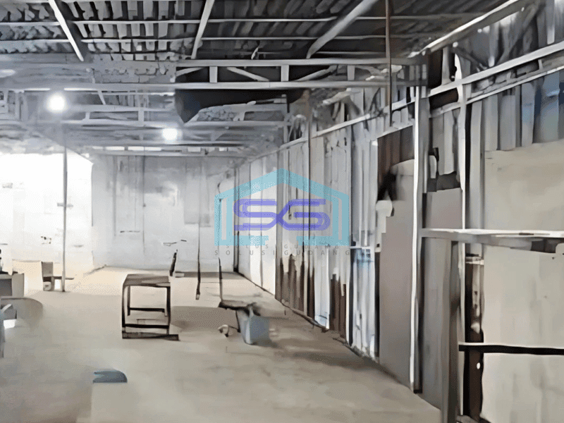 Disewakan Gudang Luas Bangunan  200 m² di Pinggir Jalan Raya Pinang Tangerang