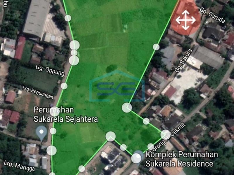 Dijual Tanah 3 Hektar di Kota Palembang, Sumatera Selatan Luas tanah 32360m2