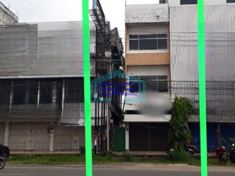 Disewakan Ruko 3 Lantai di Tengah Kota Jalan Kolonel Atmo Palembang LB 192m2
