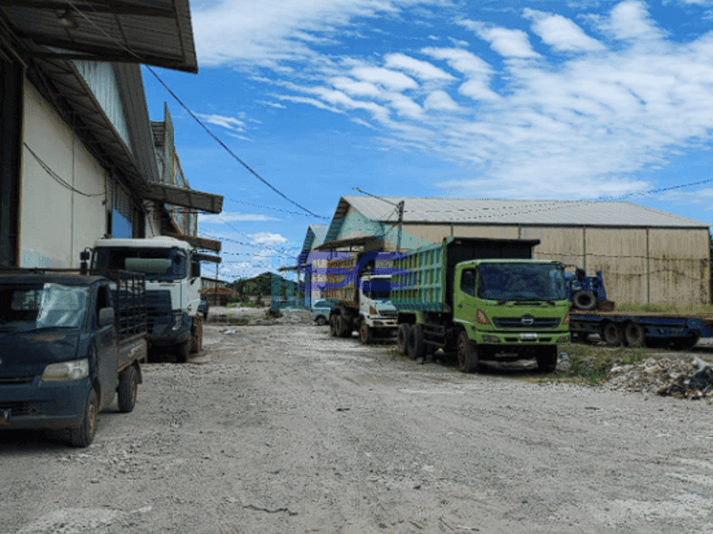 Disewakan 3 Unit Gudang Gandeng di Komplek Pergudangan Jl Bumi Mas Km 12 Palembang Luas 792m2
