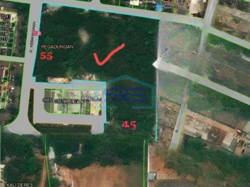 Dijual Tanah 9500m2 Kavling Di Cengkareng Jakarta Barat Bisa Utk Gedung Kantor