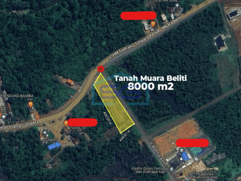 Dijual Tanah Siap Bangun di Musi Rawas, Sumatera Selatan Luas Tanah 8000 m²