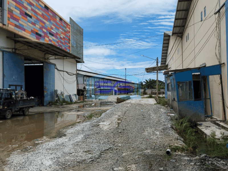 Disewakan 3 Unit Gudang Gandeng di Komplek Pergudangan Jl Bumi Mas Km 12 Palembang Luas 792m2