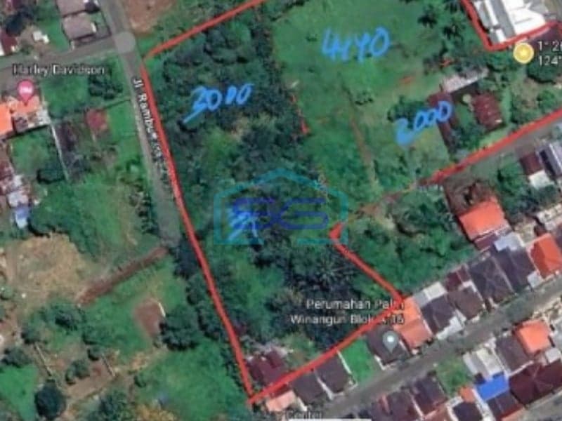 Dijual Tanah Dekat Kampus di Winangun, Manado Sulawesi Utara LT 13000 m²