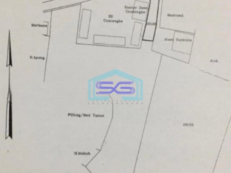 Dijual Tanah Luas   16517 m² Lokasi Cisauk Tangerang