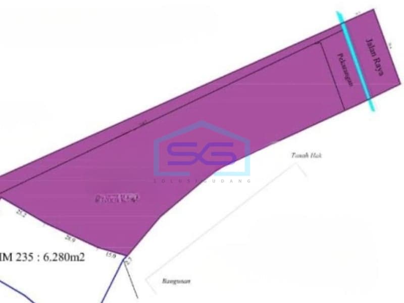 For Rent Land Plot for Pool Truck / Depot 7795sqm on Raya Osowilangon, Surabaya