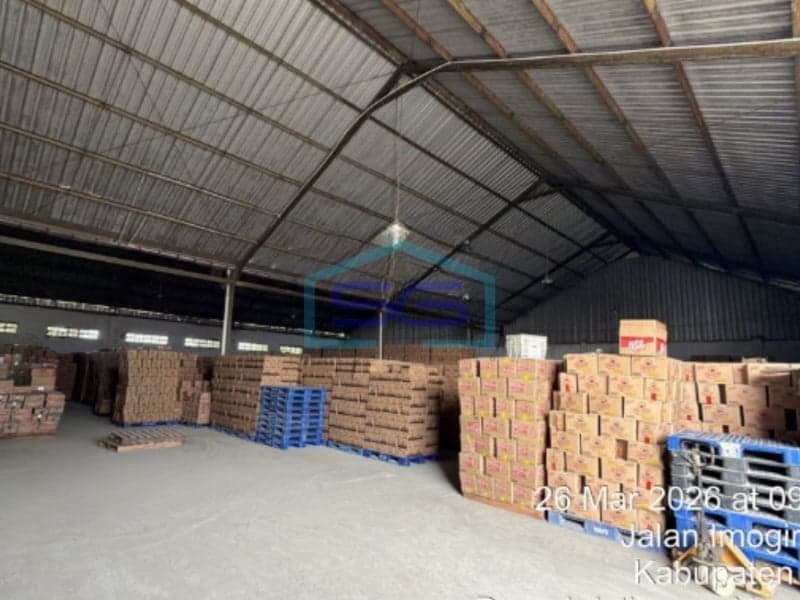 Disewakan Gudang Gandeng Siap Pakai, Bantul LT 2.000 m²