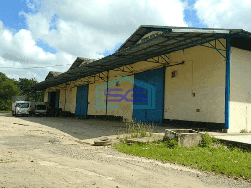 Disewakan 2 unit Gudang Jalan Pangeran Ayin Kenten Laut Banyuasin Sumatera Selatan LT 1000m2