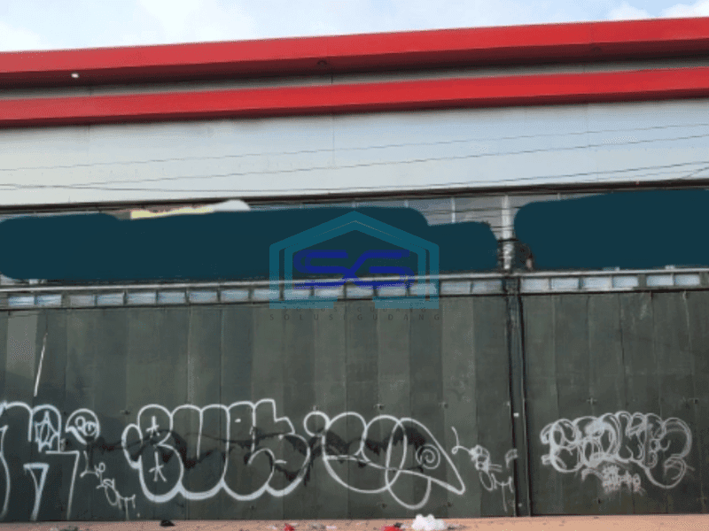 Dijual Gudang Lokasi Strategis di Pinggir Jalan Raya Benda Tangerang Akses Container 40 Feet