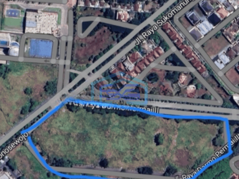 Dijual Tanah Darmo Permai Dekat Pasar Modern Mayjen Luas Tanah 52000 m²