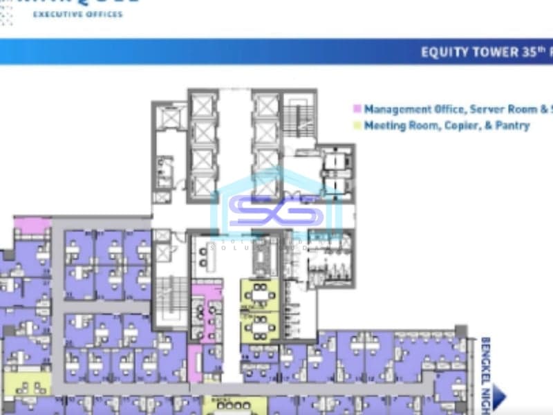Disewakan Kantor Equity Tower Jenderal Sudirman SCBD Jakarta Selatan Luas Bangunan  100 m²