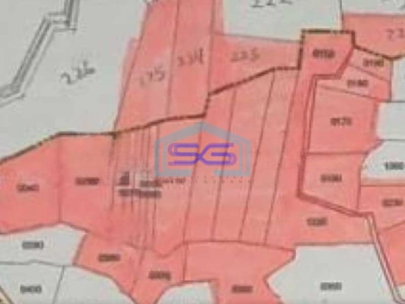 Dijual Tanah Untuk Perumahan Gresik Deket Toll Kota Surabaya Zona Kuning Luas Tanah 126000 m²