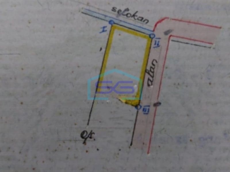 出售土地 Cijaura Buah Batu 万隆 土地面积 252平方米