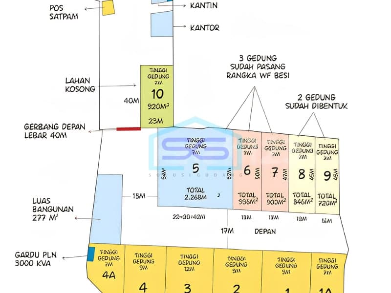 Warehouse for Rent in Priuk Tangerang Industrial Zone LB 767sqm