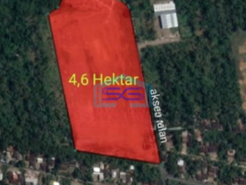 Dijual Tanah Zona Industri Lokasi Ampel Boyolali Jawa Tengah Luas 46000m2