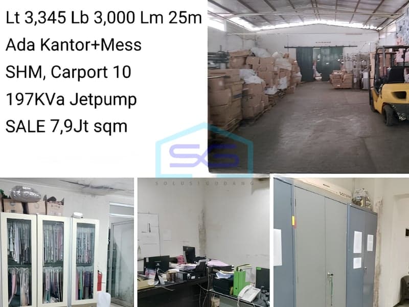Dijual Pabrik Mainroad Leuwigajah Cimahi Dekat Tol Luas Tanah 3345m2