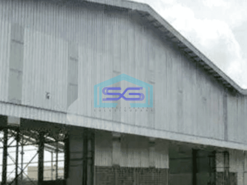 Disewakan Gudang Luas Bangunan  3360 m² Akses Container 40 Feet Lokasi Sepatan Tangerang