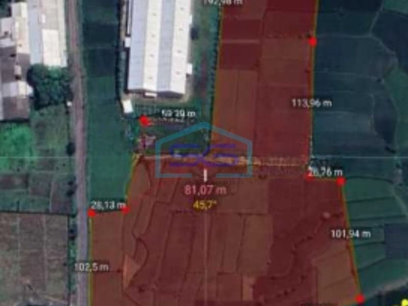 Dijual Tanah Lahan Zona Industri Lokasi Strategis Sukodadi Lamongan Jawa Timur Luas 5,3 Ha