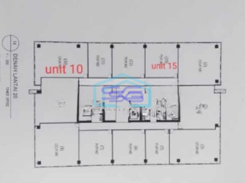 Dijual Kantor Bawah Harga Pasar di Its Tower Pasar Minggu Jakarta Selatan Luas Bangunan  129 m²