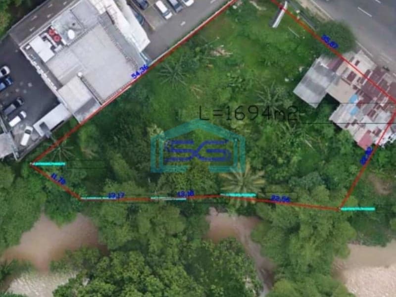 Dijual Tanah Strategis Kawasan Sentra Niaga Alternatif Cibubur Jakarta Timur LT 1700m2