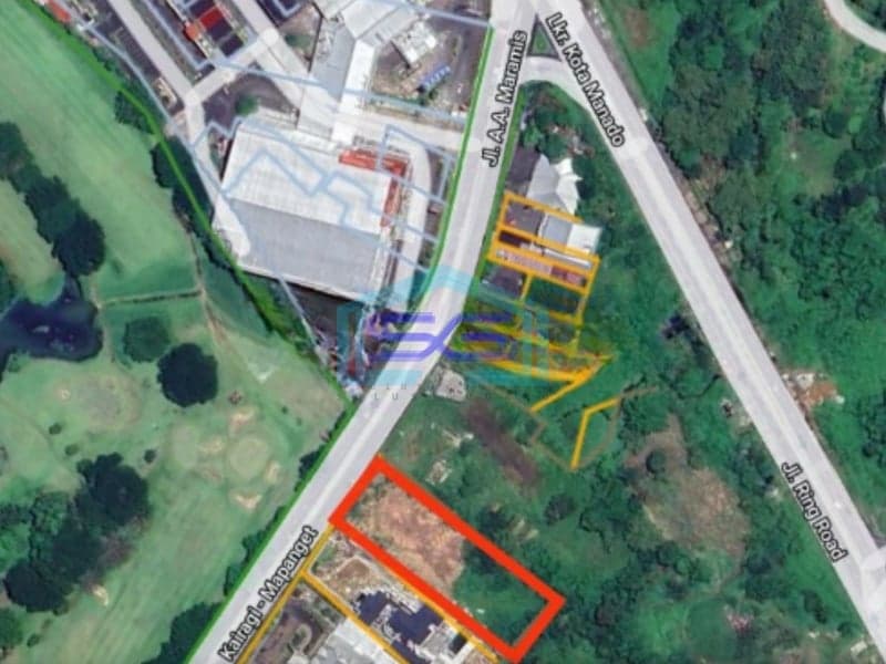 DIjual Tanah 3475m2 Depan Transmart Kairagi DI Mapanget, Manado Luas Tanah (PxL)  3475 m²