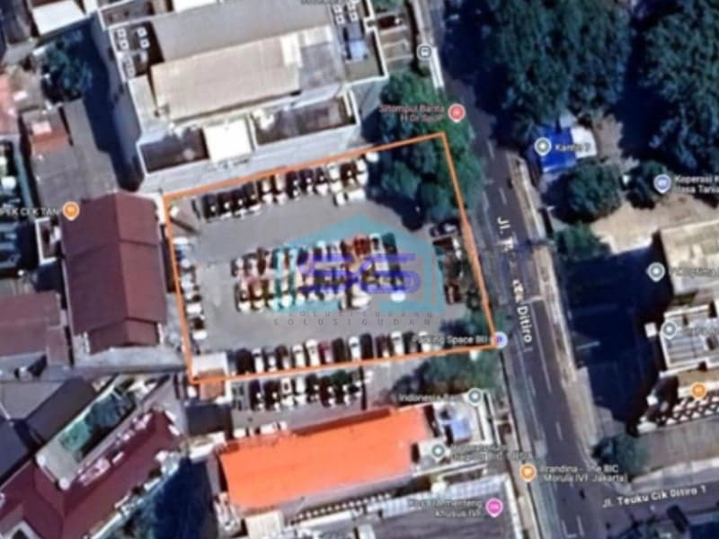 Dijual Tanah Kavling di Pinggir Jalan Raya Menteng Jakarta Pusat LT 1648m2