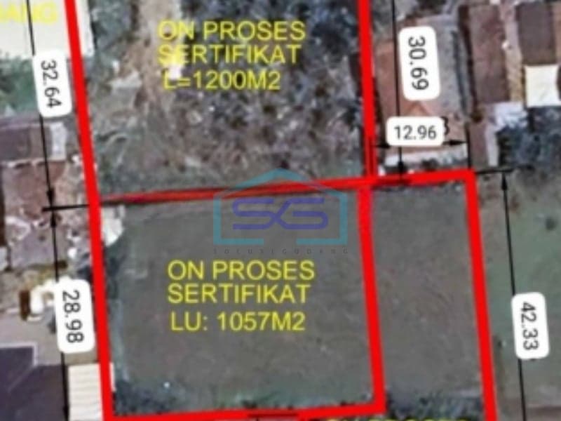 Dijual Tanah Murah Sudah Dipanel Bentuk Kotak SHM Terletak di Legok Tangerang LT 3500m2