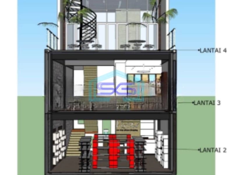 Dijual Ruko 4 Lantai Dikawasan Bisnis Di Depok Sleman Luas Bangunan 350 m²
