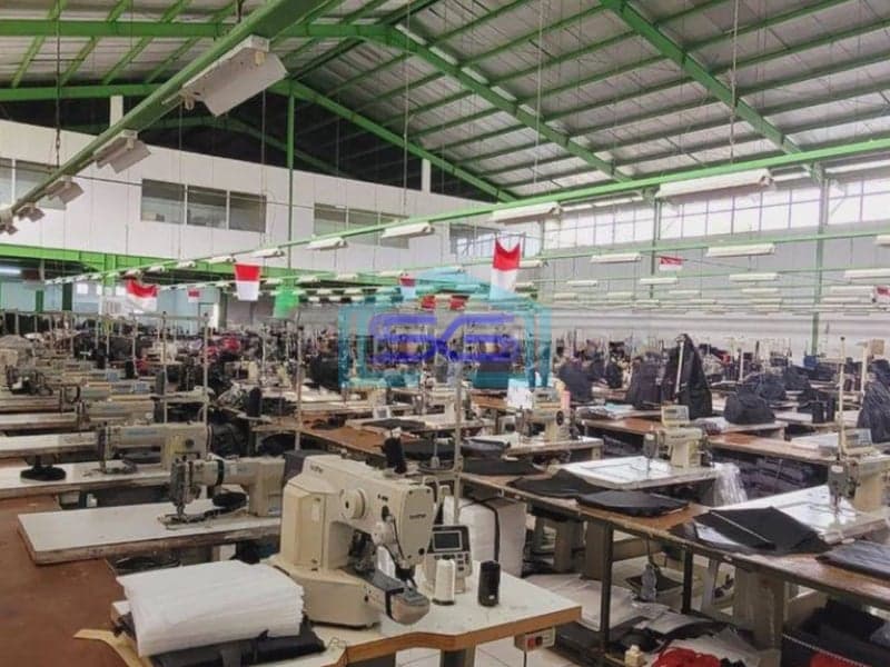 Dijual Pabrik Garmen Aktif Dekat Tol Kutawaringin Soreang Bandung LT 6000m2