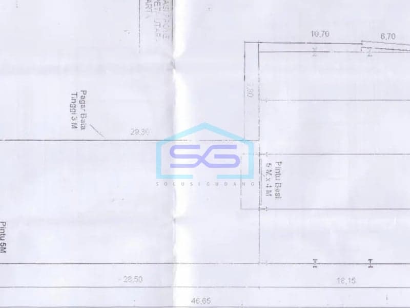 Cheap Warehouse for Sale in Kalideres, West Jakarta Land Area 806 m²