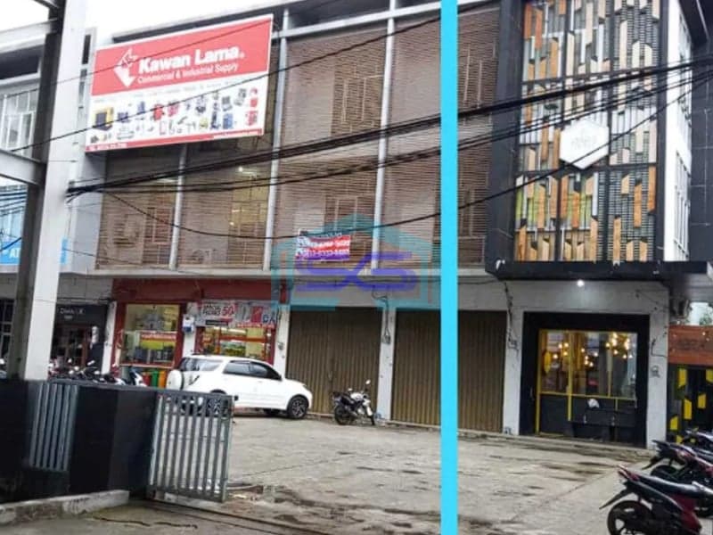 Disewakan Ruko Jalan Demang Lebar Daun dekat Halte Kereta LRT Palembang LB 168m2