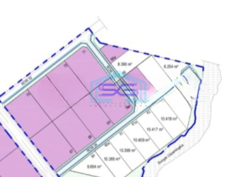 Dijual Tanah Industri Deltamas Cikarang Pusat, Bekasi Jawa Barat Luas Tanah  10409 m²