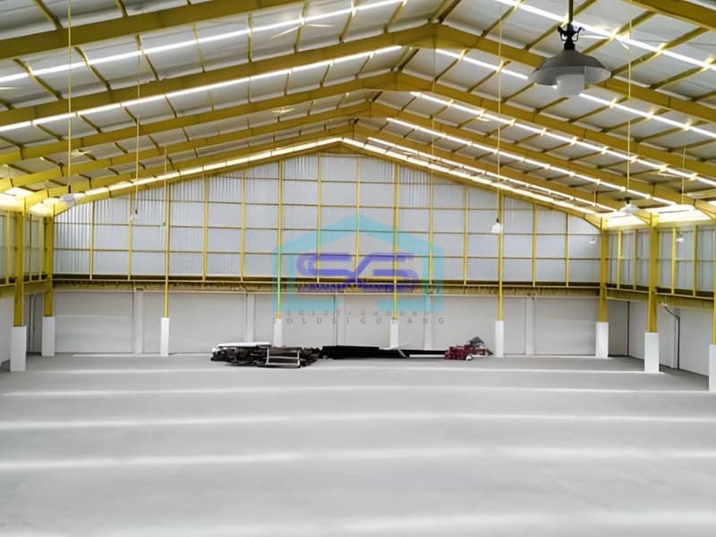 Disewakan Gudang Dalam Zona Industri Luas Bangunan 2100m2 di Semarang