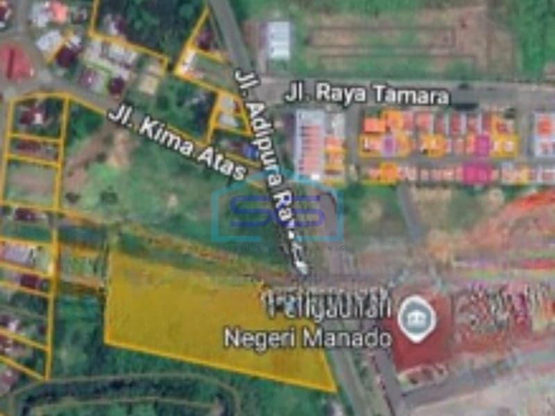Dijual Tanah Harga Murah Lokasi Depan Pengadilan di Manado LT 10000 m²