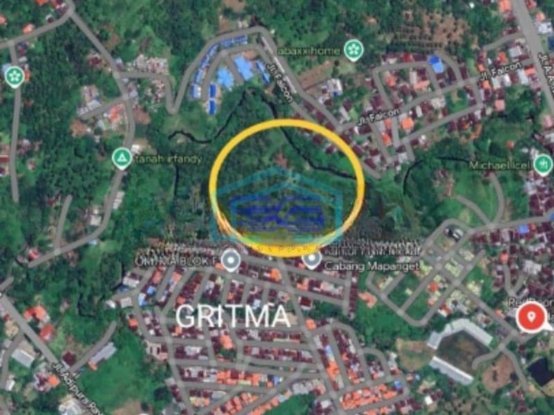 Dijual Tanah 5 H Samping Perum GRITMA Jl Adipura Dekat Bandara Mapanget, Manado Luas Tanah (PxL)  50000 m²