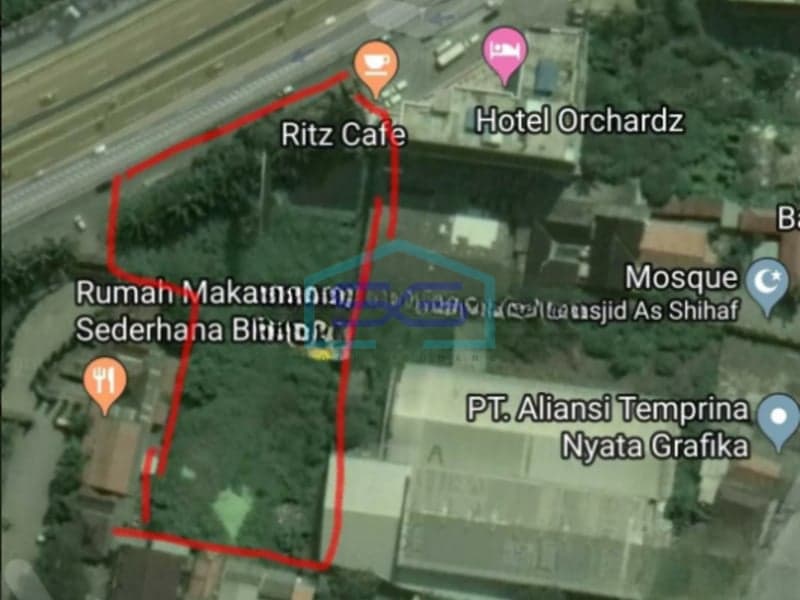 Dijual Tanah Sebelah Hotel Orchard, Benda Tangerang Luas Tanah 3.000 m2
