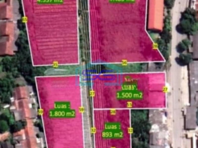 Dijual Tanah Cocok Industri/Pabrik di Jalan Raya Gunung Sindur Bogor LT 10000m2
