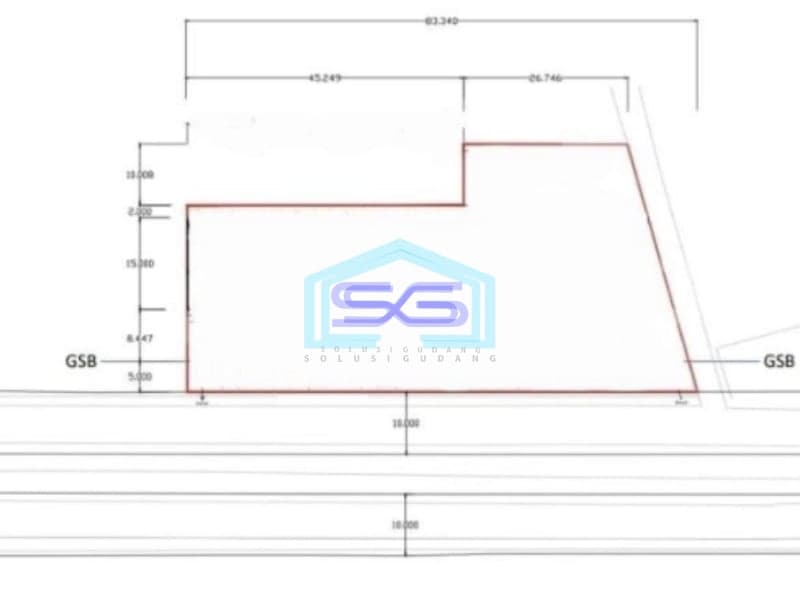 Dijual Tanah Kavling Komersial Jl. Adiyaksa Raya Lebak Bulus Jakarta Selatan LT 2700m2