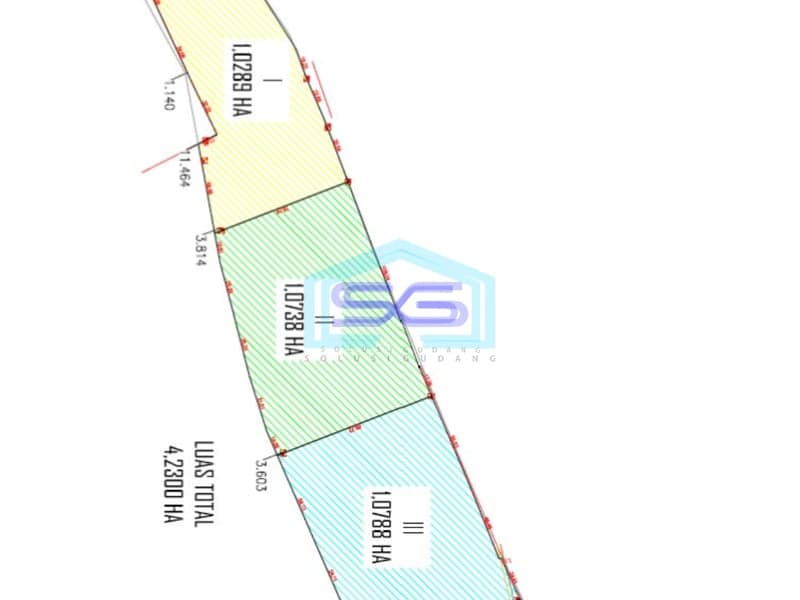 Disewakan Tanah lokasi jl Tambak Osowilangun Surabaya Dekat Pelabuhan Teluk Lamong Lokasi I,II