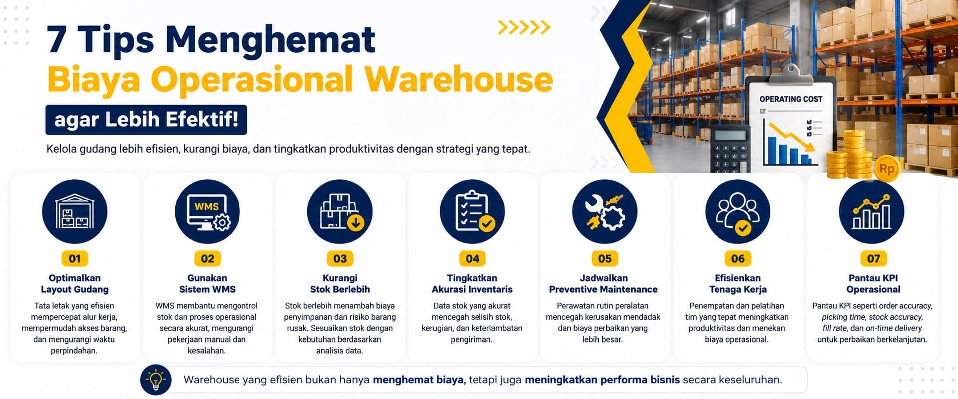 CATAT! Ini dia 7 tips untuk menghemat biaya operasional gudang agar lebih efektif